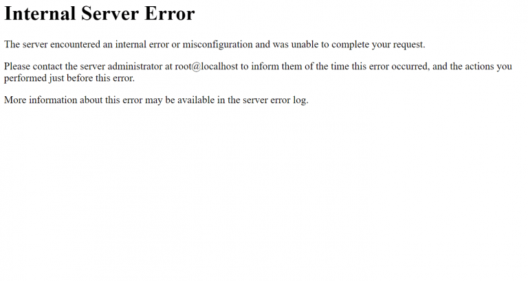 error 500