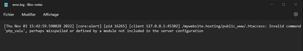 error.log