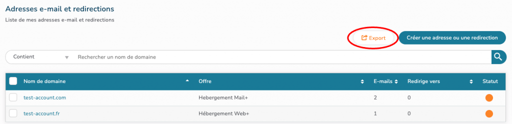 Comment Exporter Ma Liste D'adresses E-mail Et Redirections ? - Netim ...