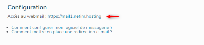 lien d'accès au webmail